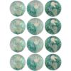 Fun Express 2″ Easter Bunny Glitter-Filled Clear Rubber Bouncy Balls – 12 Pieces