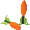 Fun Express Foam Carrot Missiles Easter Basket Toys, Flying Toys, Active Games – Orange (24 Pieces)