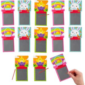 Fun Express 3 1/2″ x 6 3/4″ Brightly Colored Easter Icons Magic Screens – 12 Pc.