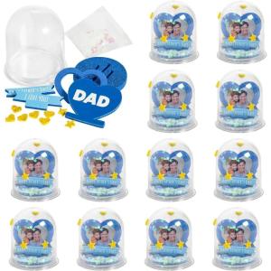 Fun Express 2″ x 2 1/4″ Father’s Day Dad Photo Glitter Globe Craft Kit – Makes 12