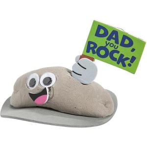 Fun Express Father’s Day You Rock Air Dry Clay Craft Kit – Creative Father’s Day Craft for Kids Make Personalized Gifts – Makes 12 Rock Sculptures for Home School & Classroom – 12 Pieces