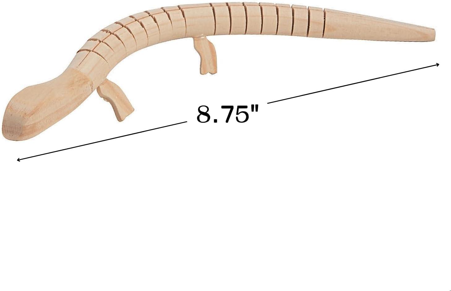 image:imageFun Express DIY Wood Lizards VBS Vacation Bible School SuppliesDecor Set of 6 Over 8 Inches Long Craft Toys for Kids