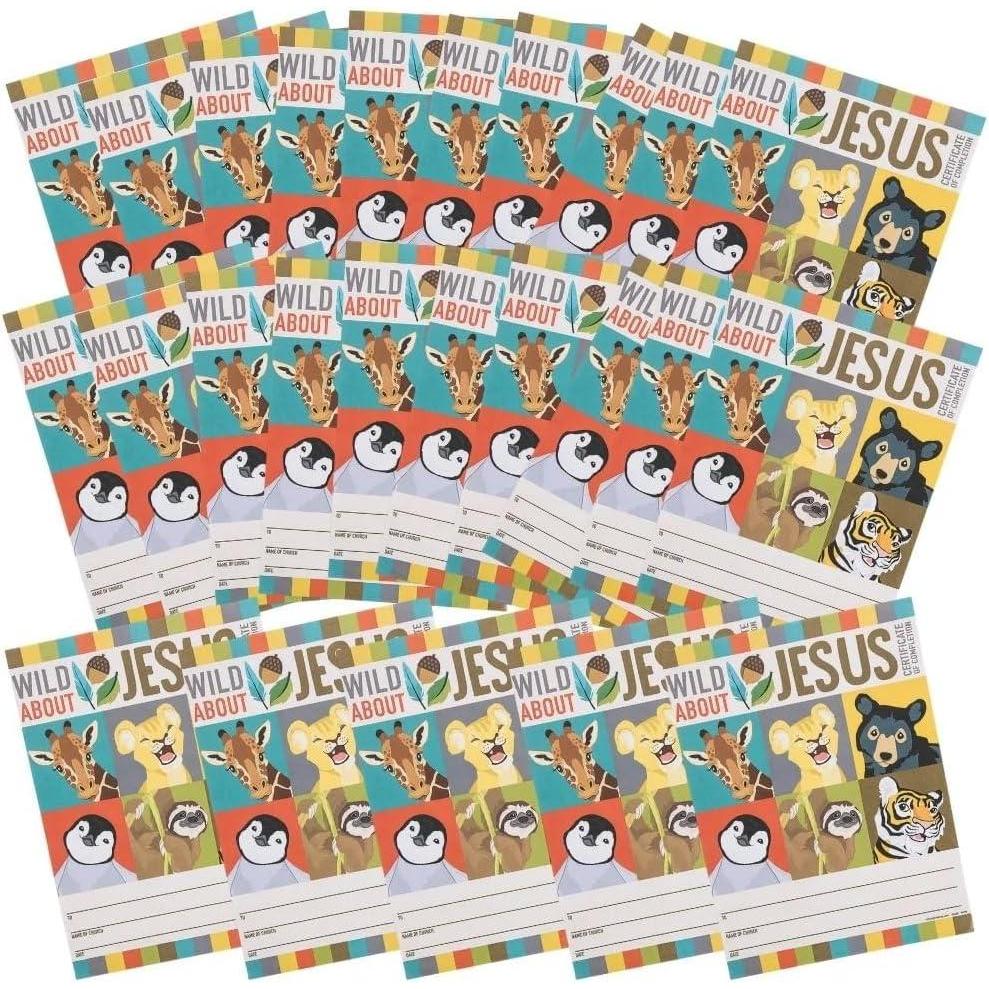 image:imageFun Express Wild Encounters Vbs Cert of Completion Stationery Awards Award Ribbons amp Paper Certificates 25 Pieces