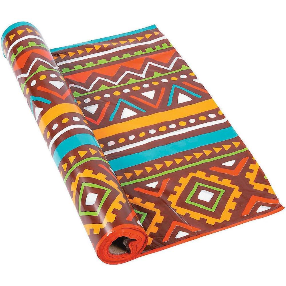 image:imageFun Express African Safari Tablecloth Roll 100 feet Long and Party Supplies VBS Vacation Bible School SuppliesDecor