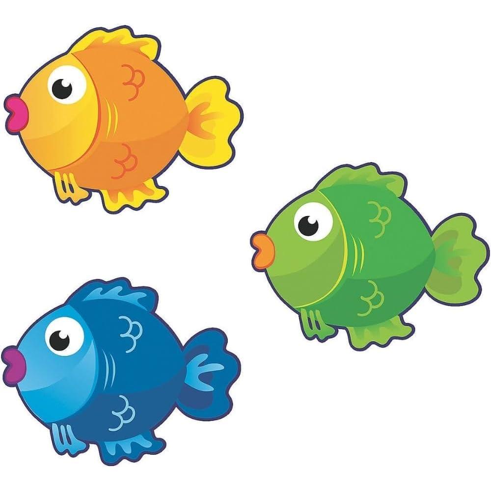 image:imageFun Express Bulletin Board Cutouts Fish 48 Pieces VBS Vacation Bible School SuppliesDecor Educational and Learning Activities for Kids