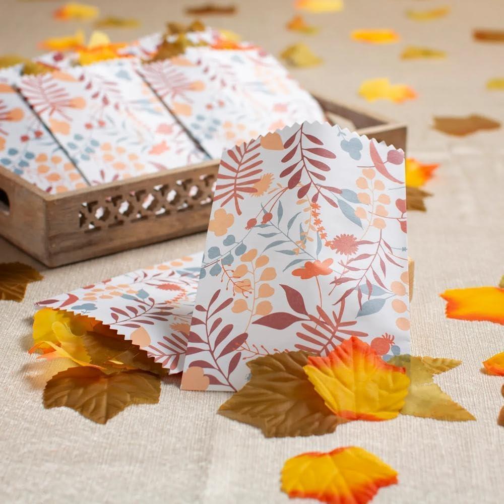 image:imageFun Express Fall Leaves Wedding Decorations amp Paper Treat Bags Kit  550 Pc