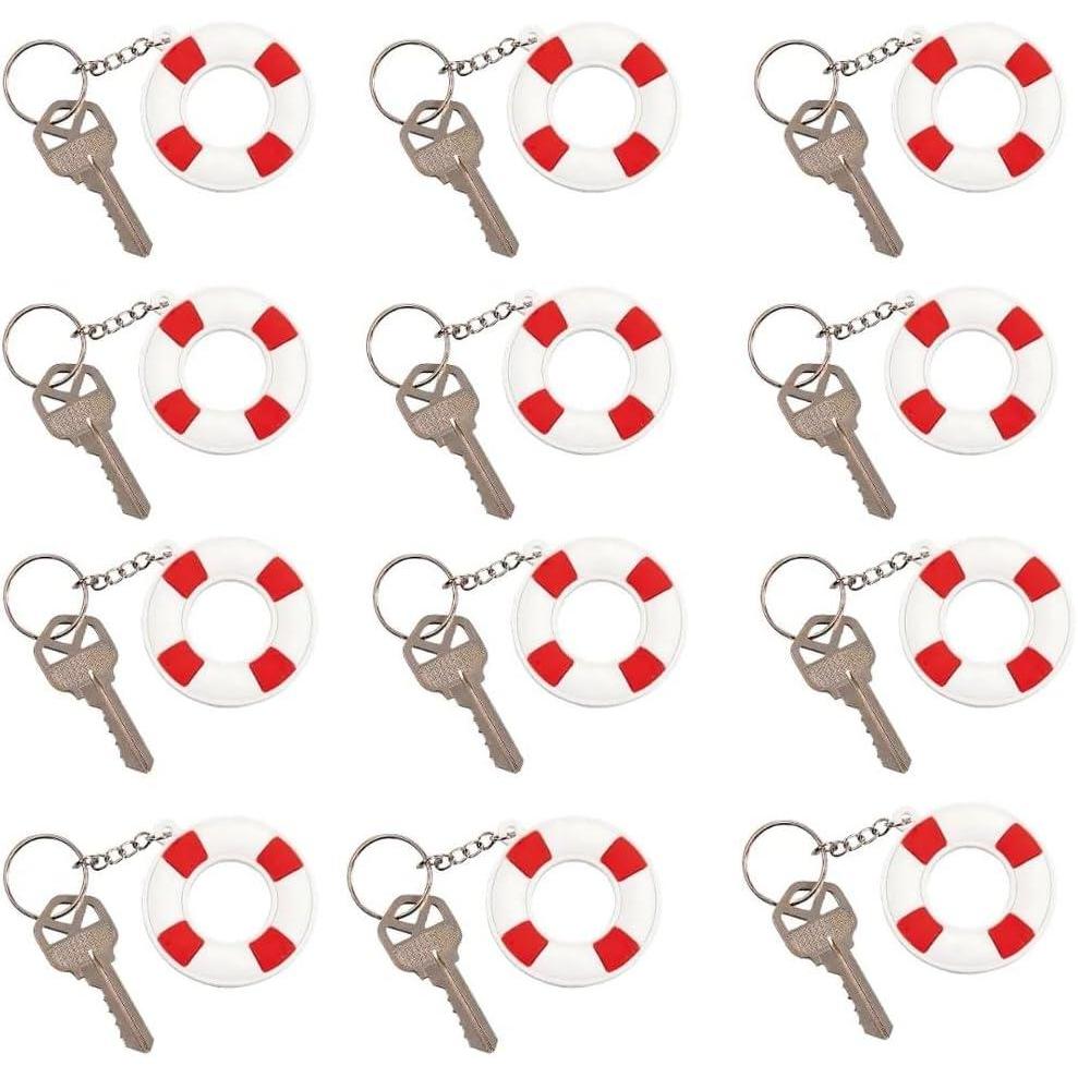 image:imageFun Express Life Preserver Key Chains VBS Vacation Bible School SuppliesDecor Set of 12 Summer and Beach Party Supplies