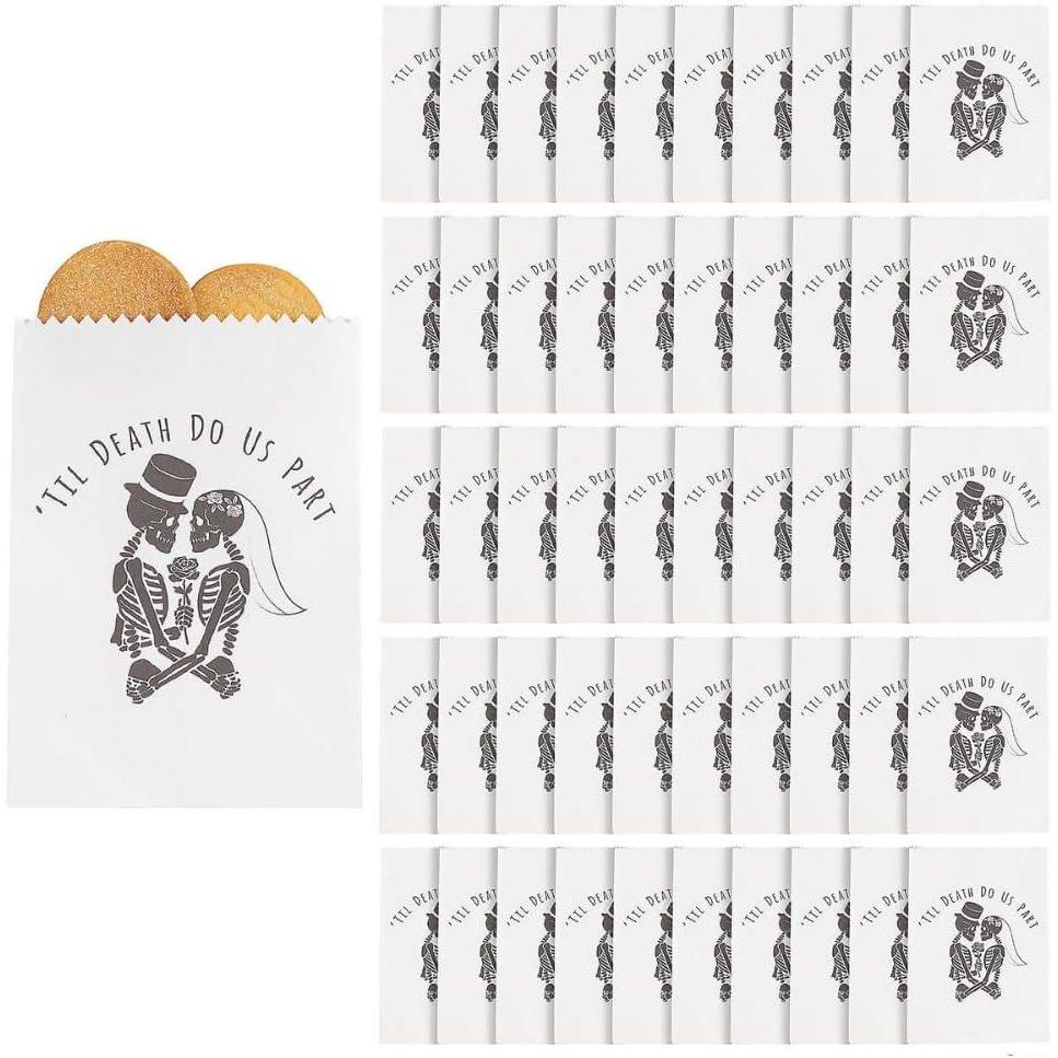 image:imageFun Express Til Death Do Us Part Halloween Wedding Treat Bags Mega Bulk 150 Pc
