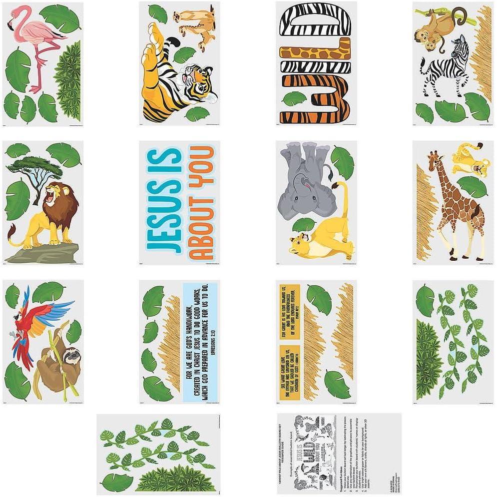 image:imageFun Express Wild About Jesus Bb Set Educational and Learning Activities for Kids VBS Vacation Bible School SuppliesDecor 67 Pieces