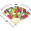 Fun Express – Luau Bamboo Hanging Fans – Party Decor – Hanging Decor – Misc Hanging Decor – 2 Pieces