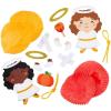 Fun Express 5 1/4″ x 4″ Religious Fall Angels Ornament Foam Craft Kit – Makes 12