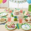 Fun Express Golf Par-Tee Paper Dessert Plates – Dessert Tableware, Disposable Print Golf Tee Dinnerware Paper Plates & Bowls Table Decors Party Supply for Birthday Baby Shower Wedding Decor – 8 Pieces