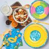 Fun Express Pool Party Beach Ball Paper Dessert Plates – Disposable Pool Beach Ball Theme Plates – Party Decorations Tableware Perfect for Birthday Baby Showers – Supplies – 8 Pieces