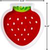 Strawberry Plastic Serving Tray – 15.25″ x 16.25″ (1 Pc), Multicolor Party Essential, Perfect for Birthdays, Garden Parties, Bridal & Baby Showers