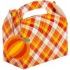Fun Express 6 1/4″ x 5 1/4″ Fall Plaid Favor Boxes with Pumpkin Tags – 12 Pc.