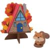 Fun Express 6 3/4″ x 7 1/2″ 3D Fall Tree House with Squirrel Craft Kit – Makes 12