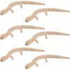 Fun Express DIY Wood Lizards – VBS Vacation Bible School Supplies/Decor – Set of 6 – Over 8 Inches Long – Craft Toys for Kids