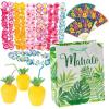 Fun Express Luau Thank You Bag Kit for 12