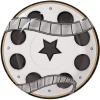 Fun Express Movie Night Film Reel Paper Dessert Plates – Film Reel Themed Party Tableware Now Showing – Disposable Theater Party Birthday Baby Shower Decorations Party Supplies – 8 Pieces