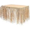 Fun Express Natural Raffia Table Skirt – 9 ft. x 29″ – Tropical Luau Party Supplies – 1 Piece