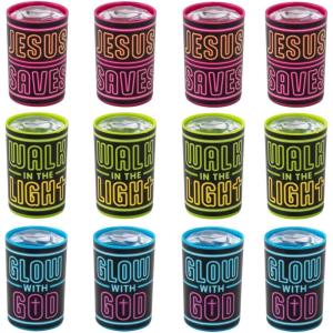 1″ x 1 1/2″ Mini Jesus is The Light VBS Neon Prisms – 12 Pc.
