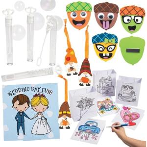 Fun Express 72 Pc. Kids Fall Wedding Activity Kit for 12