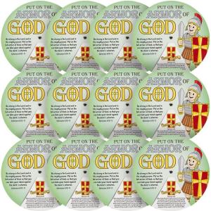 Fun Express Armor of God Learning Wheels – VBS Vacation Bible School Supplies/Decor – 12 Pieces
