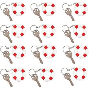 Fun Express Life Preserver Key Chains – VBS Vacation Bible School Supplies/Decor – Set of 12 – Summer and Beach Party Supplies