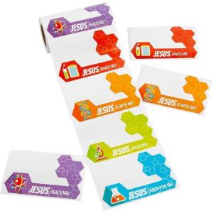 Fun Express Science Name TAG ROLL – Stationery – VBS Vacation Bible School Supplies/Decor – 1 Piece