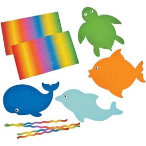 Fun Express Sea Life Weaving Mats- 12 Pc – VBS Vacation Bible School Supplies/Decor – Crafts for Kids and Fun Home Activities