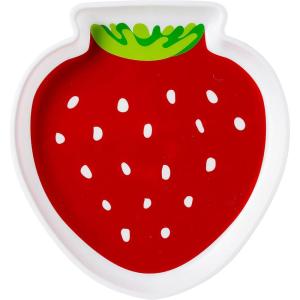 Strawberry Plastic Serving Tray – 15.25″ x 16.25″ (1 Pc), Multicolor Party Essential, Perfect for Birthdays, Garden Parties, Bridal & Baby Showers