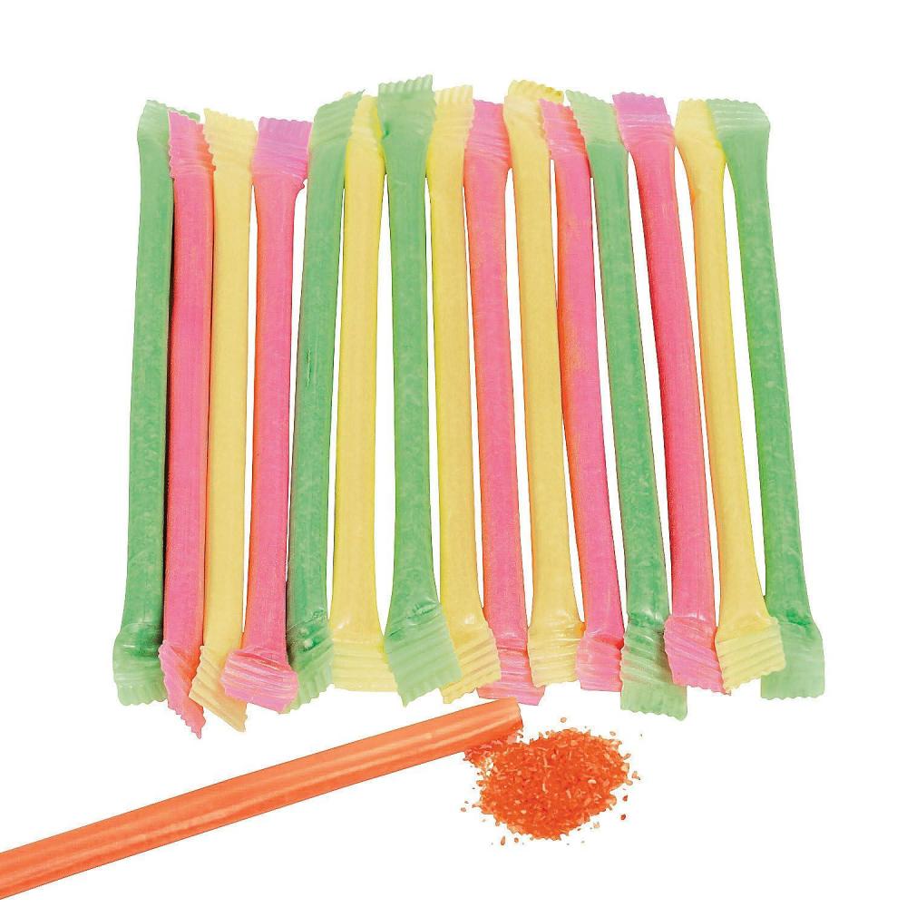 image:imageCandy Filled Straws Powder Sticks Bulk Set of 240 Party Gender Reveal Wedding and Buffet Candy Hot PinkAssorted