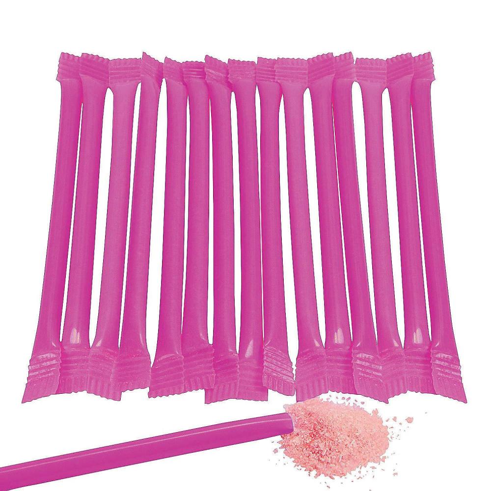 image:imageCandy Filled Straws Powder Sticks Bulk Set of 240 Party Gender Reveal Wedding and Buffet Candy Hot PinkHot Pink