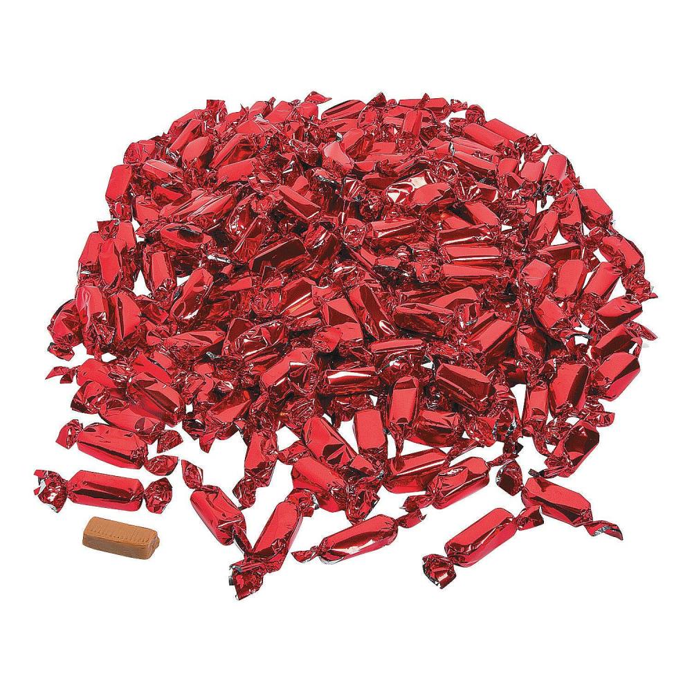 image:imageFun Express Red Foil Wrapped Caramels Bulk Candy Individually Wrapped 2 lbs Bag  Soft Chewy Caramel Candies for Wedding Candy Buffet Office Desk amp Gift Giving  Classic Gourmet Sweet Treats 189 Pieces