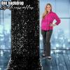 Black Floral Sheeting Backdrop for Weddings – 3 feet by 15 feet – Great for Weddings