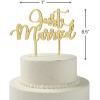 Fun Express – Just Married Cake Topper for Wedding – Home Decor – Gifts – Wedding & Bridal – Wedding – 1 Piece