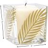 Fun Express – Palm Leaf Square Votive for Wedding – Home Decor – Candles and Candle Accessories – Candle Holders & Accessories – Wedding – 6 Pieces