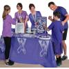 Fun Express 40 x 100 Feet Plastic Table Cover Roll Premium Disposable Plastic Tablecloth for All Type/Shape Tables | Picnic, Party, Banquet, Birthdays, Weddings (Green)(Purple)