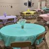 Fun Express 40 x 100 Feet Plastic Table Cover Roll Premium Disposable Plastic Tablecloth for All Type/Shape Tables | Picnic, Party, Banquet, Birthdays, Weddings (Green)(Mint)