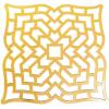 Fun Express Gold Charger Plates Bulk 96 Pack – Disposable Paper Placemats for Dinner Tables with Laser-Cut Geometric Pattern | Round Table Mats for Wedding Table Decorations & Elegant Party Events