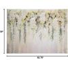 White Floral Backdrop – Wedding and Party Decor – Over 6 feet Long x 5 feet Tall
