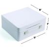 White Mini Cardboard Suitcase – 12 Inch – Party Centerpiece and Wedding Decoration