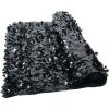 Black Floral Sheeting Backdrop for Weddings – 3 feet by 15 feet – Great for Weddings