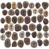 Fun Express Bulk Cross Worry Stones – Home Decor – Vbs Vacation Bible School Supplies Decor – Religious Gifts for Friends Wedding Christmas – 48 Pieces