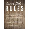 Fun Express Dance Floor Rules Cardboard Sign – 23″ Party Décor for Weddings Birthdays & Celebrations – Fun & Playful Dance Floor Sign for Event Venues Receptions & Parties – 1 Piece