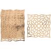 Fun Express Gold Charger Plates Bulk 96 Pack – Disposable Paper Placemats for Dinner Tables with Laser-Cut Geometric Pattern | Round Table Mats for Wedding Table Decorations & Elegant Party Events