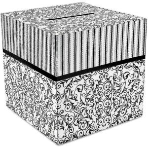 Black & White Design Card Box for Wedding – Party Supplies – Containers & Boxes – Paper Boxes – Wedding – 1 Piece
