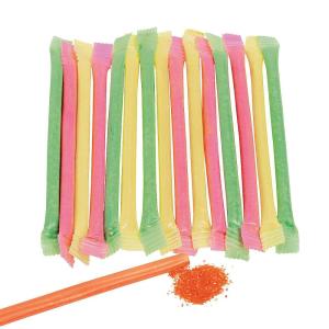 Candy Filled Straws Powder Sticks – Bulk Set of 240 – Party, Gender Reveal, Wedding and Buffet Candy (Hot Pink)(Assorted)