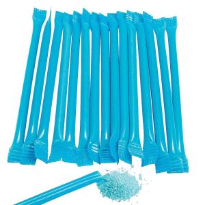 Candy Filled Straws Powder Sticks – Bulk Set of 240 – Party, Gender Reveal, Wedding and Buffet Candy (Hot Pink)(Blue)