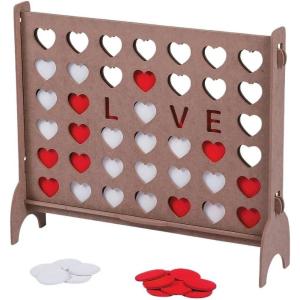 Fun Express – Love Connect Wood Disc Game for Wedding – Toys – Games – Indoor & Mini Game Sets – Wedding – 1 Piece